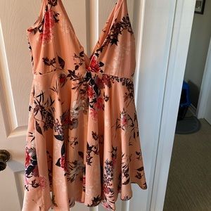 Pink Floral Dress - Never worn